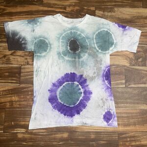 Vintage Single Stitch Trippy Hippie Tie Dye T-Shirt Size Small / Medium